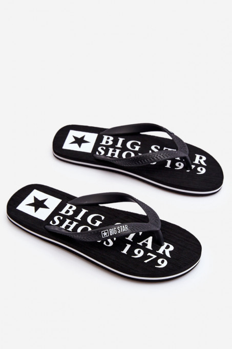 Мъжки леки джапанки Big Star LL174444 SH24126 - Черни