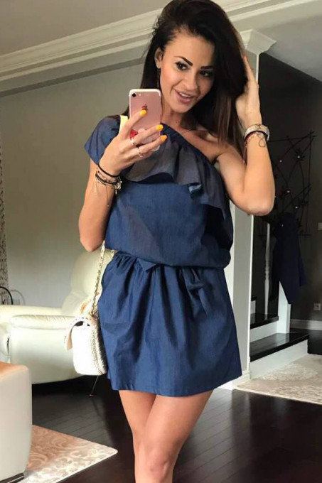Ежедневна рокля JEANS 41007-1