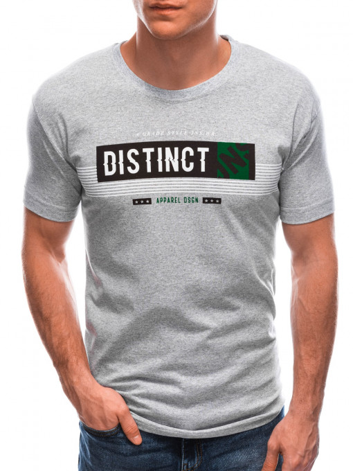 Мъжка тениска Distinct S1768 - сива