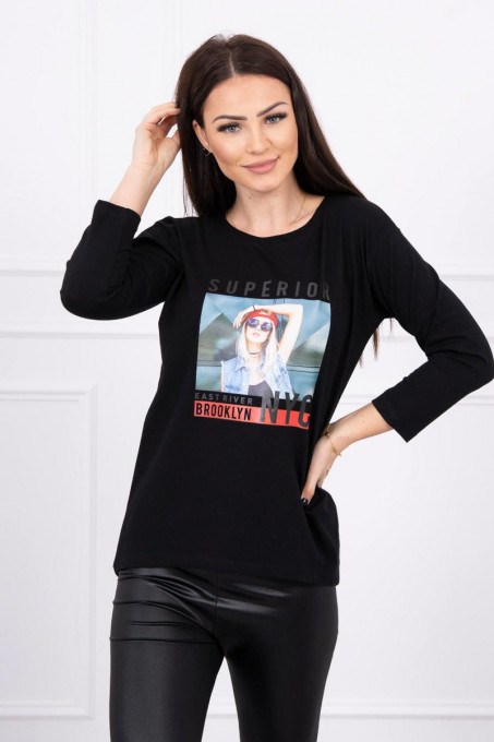 Дамска блуза Superior 66861 - черна