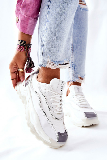 Дамски маратонки Cross Jeans II2R4017C SH16642 - бели