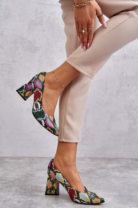 Дамски обувки от естествена кожа Lewski Shoes 3277 SH23685 - многоцветни