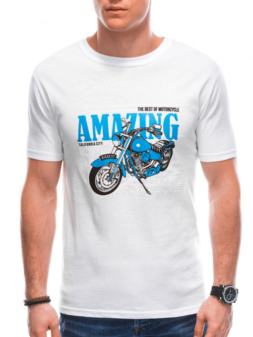 Мъжка тениска Amazing S1775 - бяла