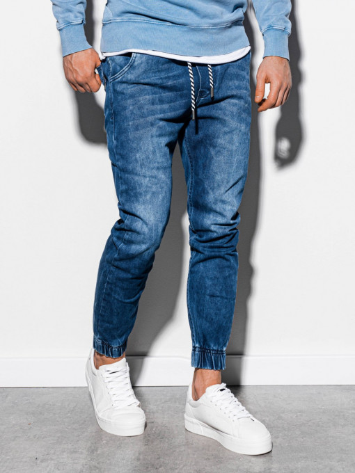 Мъжки Joggers дънки P907 - тъмно сини