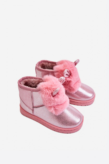 Детско-юношески изолирани боти с ушички Betty SH23207 - розови