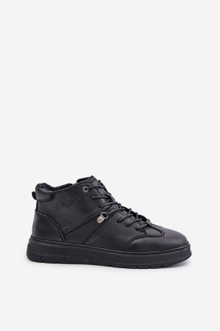 Мъжки високи кецове от естествена кожа Lee Cooper LCJ-24-33-2913 SH34308 - черни