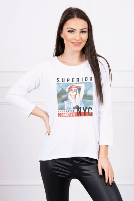 Дамска блуза Superior 66861 - бяла