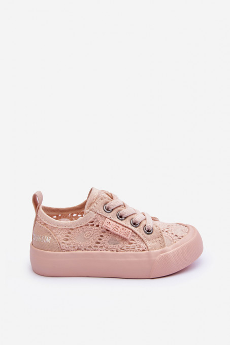 Детски ажурни кецове Big Star JJ374130 SH26695 - розови