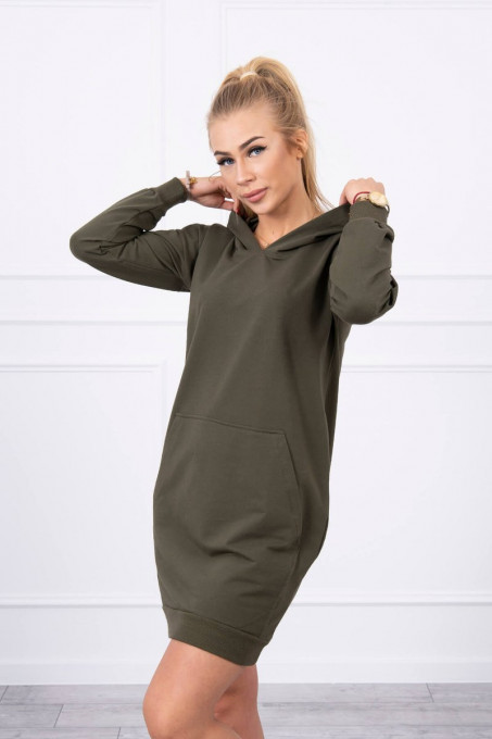 Дамска рокля тип туника Луи 67292 - khaki