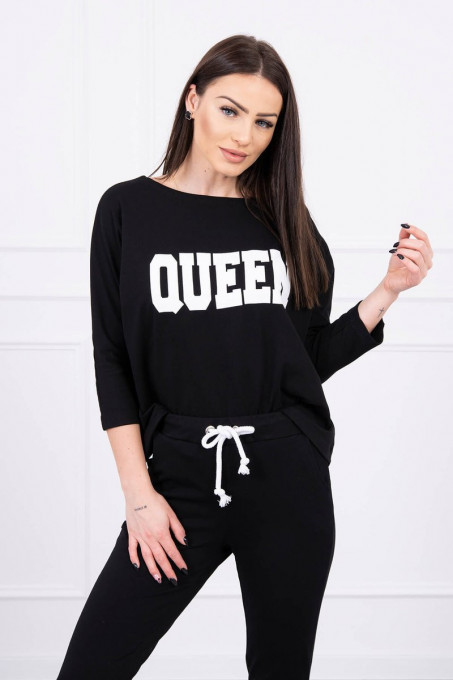 Дамски комплект Queen с 3/4 ръкав 66977 - черен