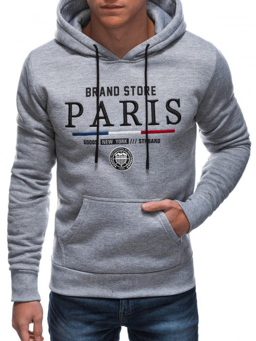 Мъжки суичър Paris B1513 - сив