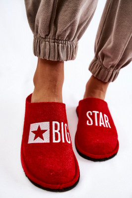 Уникални чехли Big Star изработени от вълнен филц. Декоративният мотив отпред характеризира този модел. Чехли, вградени на платформата с изолирана мека стелка. По-широката предна част ще позволи удобна употреба.