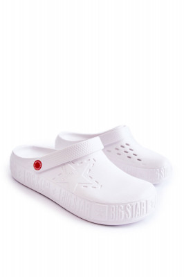Мъжки чехли тип Crocs на марката Big Star. Типично за крокс чехлите те са изработени от EVA пяна, която е гъвкава, антибактериална и не се деформира. Изключително лесни за почистване. Перфектният модел за работа в градината, плажа или басейна. Този изключ