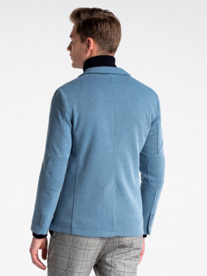 Перфектен мъжки блейзър за SMART CASUAL стайлинг. Два пришити джоба отстрани и дискретен джоб на гърдите. Съставен от 60% полиестер, 35% вискоза, 5% еластан и подплата 100% полиестер.