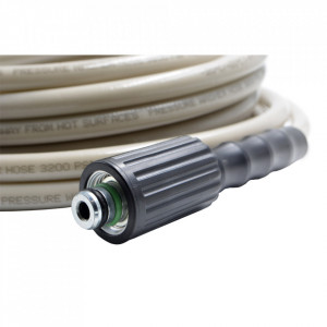 Furtun de presiune PVC cu conector M22x1,5 la ambele capete, 1/4" lungime 7,5m gri - Img 3