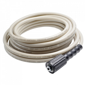 Furtun de presiune PVC cu conector M22x1,5 la ambele capete, 1/4" lungime 7,5m gri