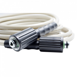 Furtun de presiune PVC cu conector M22x1,5 la ambele capete, 1/4" lungime 7,5m gri - Img 2