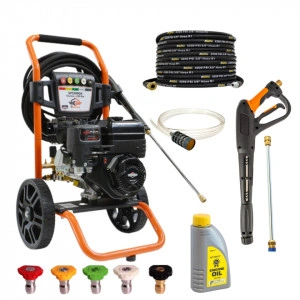 Aparat De Spălat Cu Presiune GASPPER GP3300DA, 220 Bari-14 L/Min, Motor benzina Briggs&Stratton