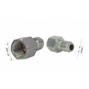 Conector cu cuplare rapida 3/8" cu filet pana la 3/8" - Img 1