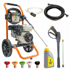 Aparat De Spălat Cu Presiune GASPPER GP3300HD, 220 Bar, 4 Timpi Honda, 196 Cmc, 11 L/Min