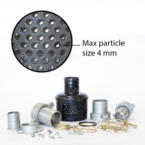 Motopompa WASPPER FP20T-H 2" pentru apă curată/semi-murdară, înălțimea de refulare 65 m, pentru sarcini grele, cu motor pe benzină