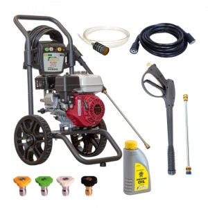 Aparat De Spălat Cu Presiune WASPPER W3200HA, 220 Bari-8.5 L/Min, Motor benzina Honda