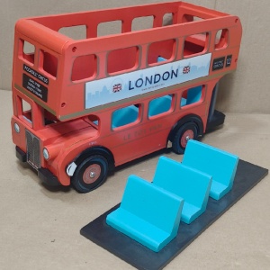 autobuz londonez Le Toy Van lemn 31x21x12cm
