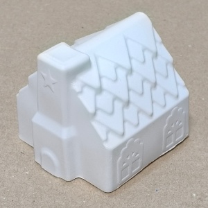 figurină din ipsos - căsuță 3D 7x6x6cm