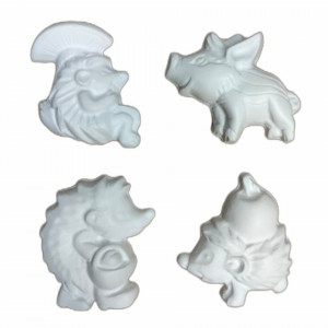 set figurine din ipsos pentru pictat -arici și mistreț