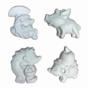 set figurine din ipsos pentru pictat -arici și mistreț