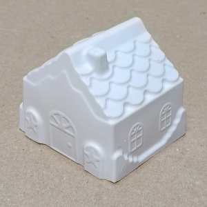 figurină din ipsos - căsuță 3D 7x6x6cm