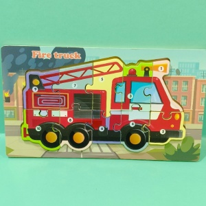 puzzle educativ din lemn 22x12,5cm