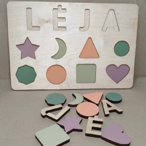 puzzle lemn Montessori 40x27cm
