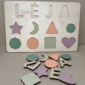 puzzle lemn Montessori 40x27cm