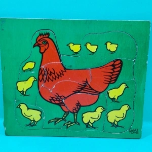 puzzle vintage din lemn Galt Toys