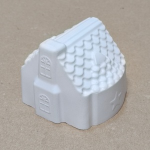 figurină din ipsos - căsuță 3D 7,5x7x6cm