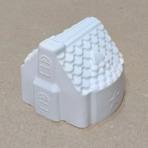 figurină din ipsos - căsuță 3D 7,5x7x6cm
