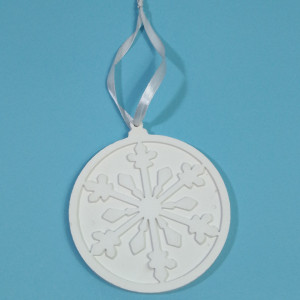 figurină din ipsos pentru pictat - ornament brad 10,3cm