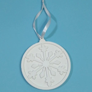 figurină din ipsos pentru pictat - ornament brad 10,3cm