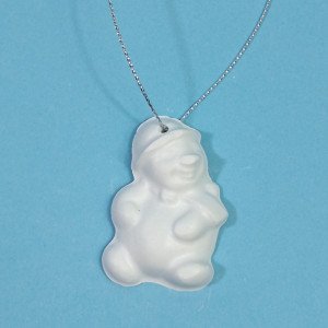 figurină din ipsos pentru pictat - ornament brad 5cm