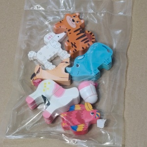 lot figurine animale lemn