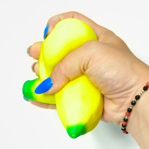 jucărie antistres banană maleabilă 18cm - Img 2