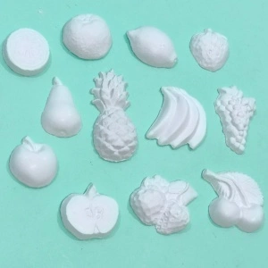set figurine din ipsos pentru pictat - fructe 4-8cm