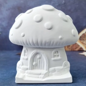figurină din ipsos - căsuță ciupercă 8,5x8cm