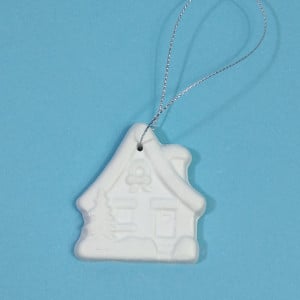 figurină din ipsos pentru pictat - ornament brad 5,5cm