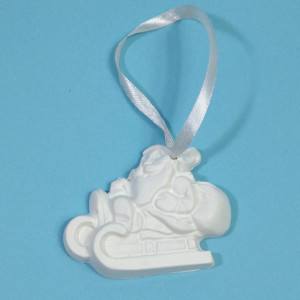 figurină din ipsos pentru pictat - ornament brad 8,3cm