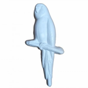 figurină din ipsos pentru pictat - papagal 14,5cm