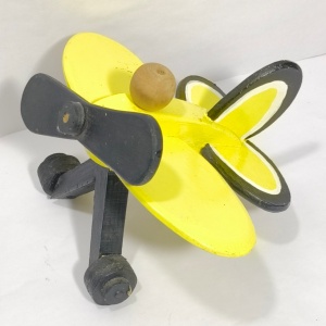 vintage avion lemn 16cm