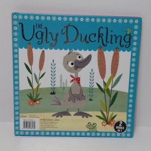 carte ilustrată 2în1 "The Ugly Duckling" / "Beauty and the Beast"