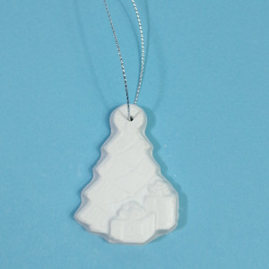 figurină din ipsos pentru pictat - ornament brad 6cm
